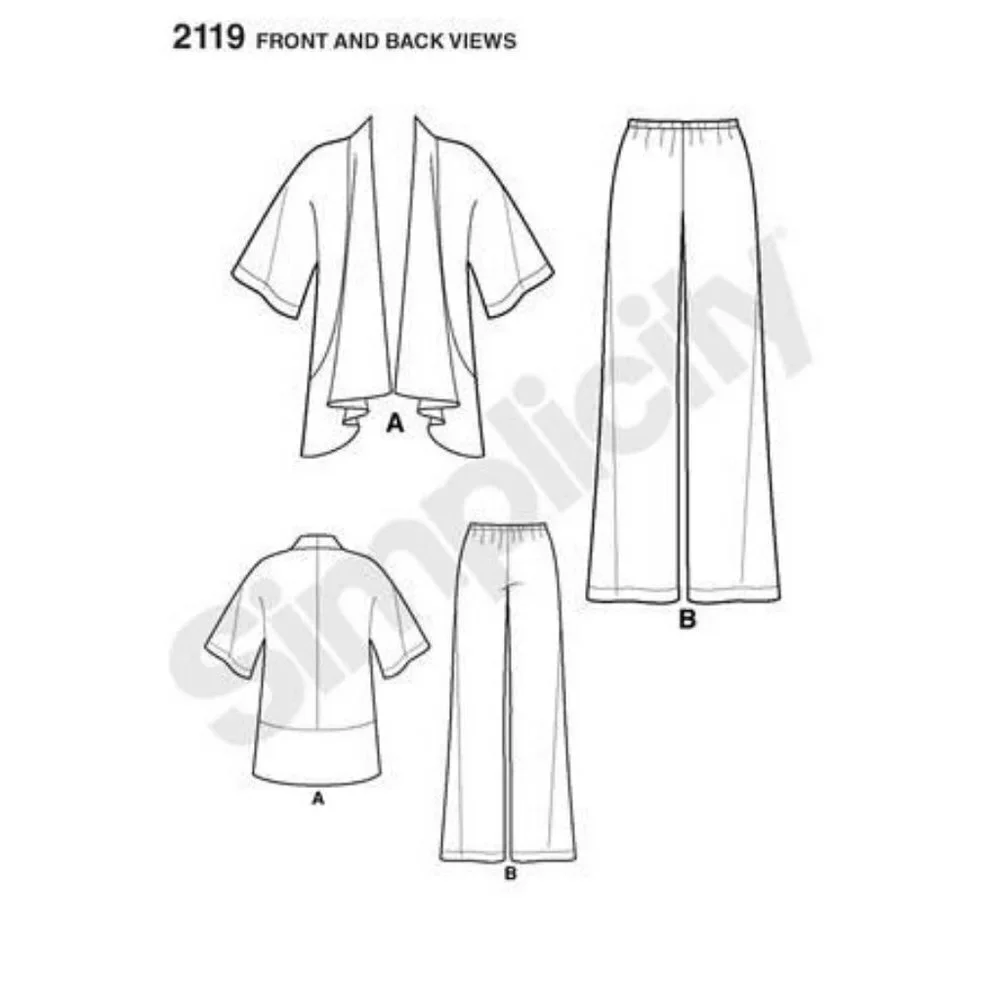 Simplicity Sewing Pattern 2119 Misses Jacket‎ Pants Size 10-18